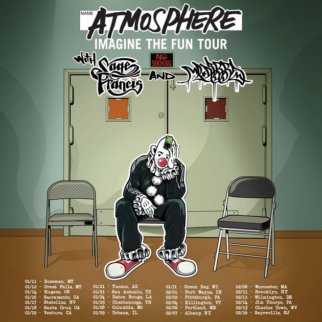 Imagine The Fun Tour W/ Sage Francis and Mr.Dibbs – Atmosphere