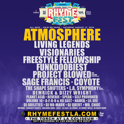 Atmosphere Headlines Rhyme Fest 2024 in LA!